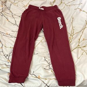 ❤️ 3 for 25! Bench Joggers, Burgundy, size large
